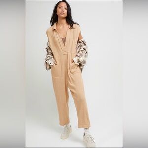 Tan Free people Jumpsuit